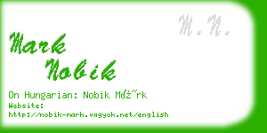 mark nobik business card